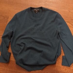 Banana Republic Men's Dark Teal Crewneck Sweater
